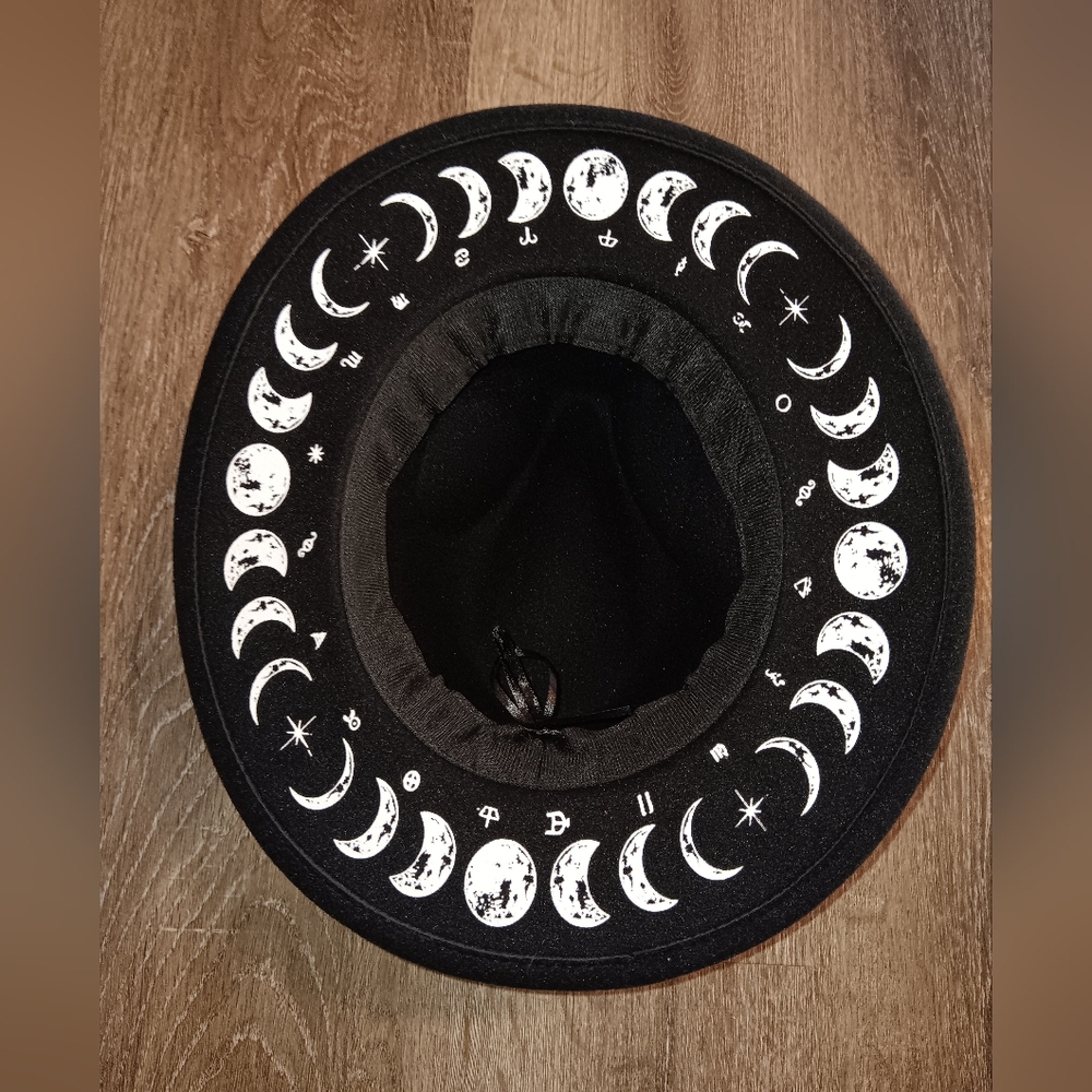 Black Moon Phase Hat